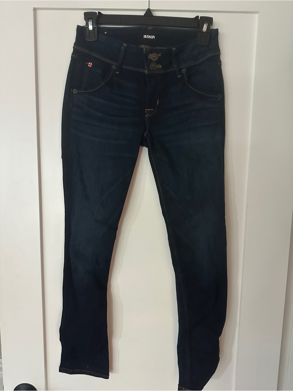 Hudson Jeans Women’s Dark Blue Skinny Jeans Collin Skinny Ankle